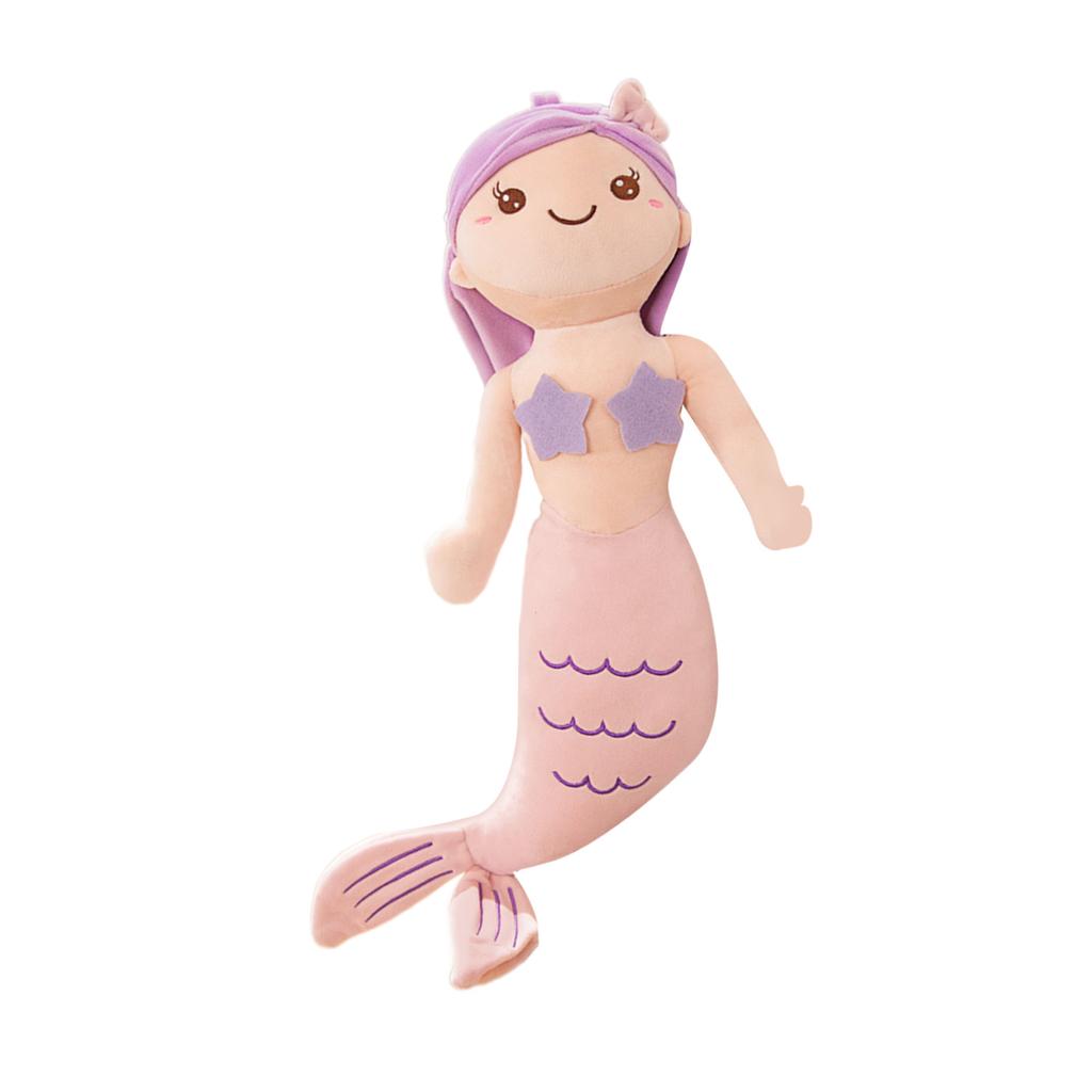 Mermaid Pillow Throwing Pad Plushes Cushions Toy for Bedroom Sofa Home Decoration Home Cushions