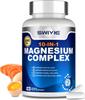 NutriZen 10-in-1 Magnesium 1000mg (120 Vegan Caps) - Premium Complex with Glycinate & Taurate for Optimal Muscle, Heart & Nervous System Support