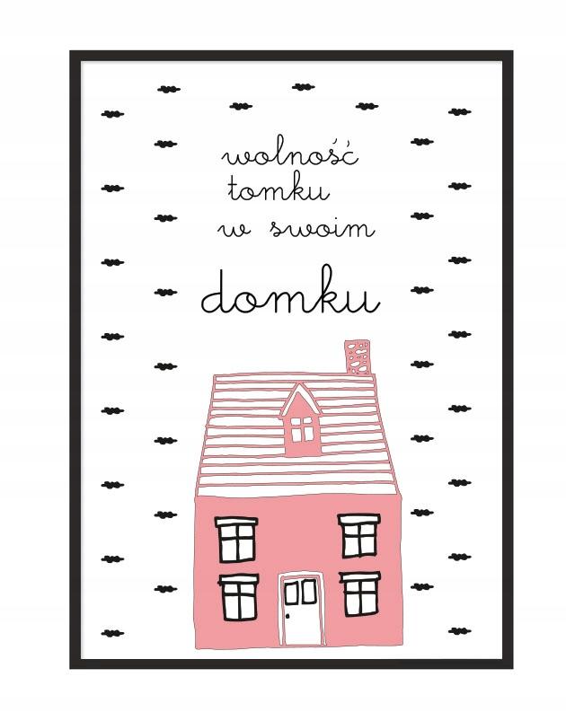 Picture poster In a frame A4 cm House PD112