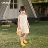 Ohm Bear Girls' Summer Polka Dot Sleeveless A-Line Dress