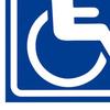 Handicap Sign 4 Pieces Self-Adhesive Waterproof Car Interior Supplies Handicap Bathroom Sign For Bus Parking Restaurant Hotel
