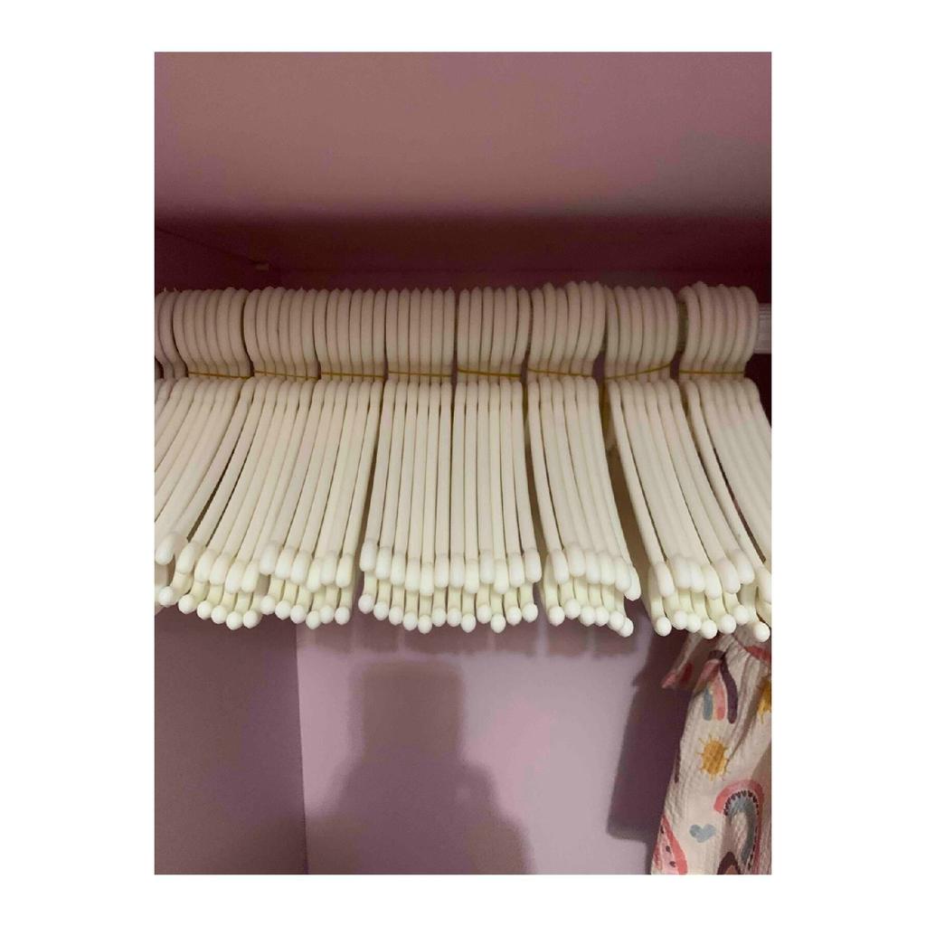 Baby Clothes Hanger 12 Pieces White Baby Clothes Hanger With Hearts