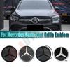 Bilklistermärke För Mercedes Benz GLC X253 GLE W167 GLS X167 V W447 Silverkant Nyaste 3D Och Svart Kant LED Spegel Grill Stjärna