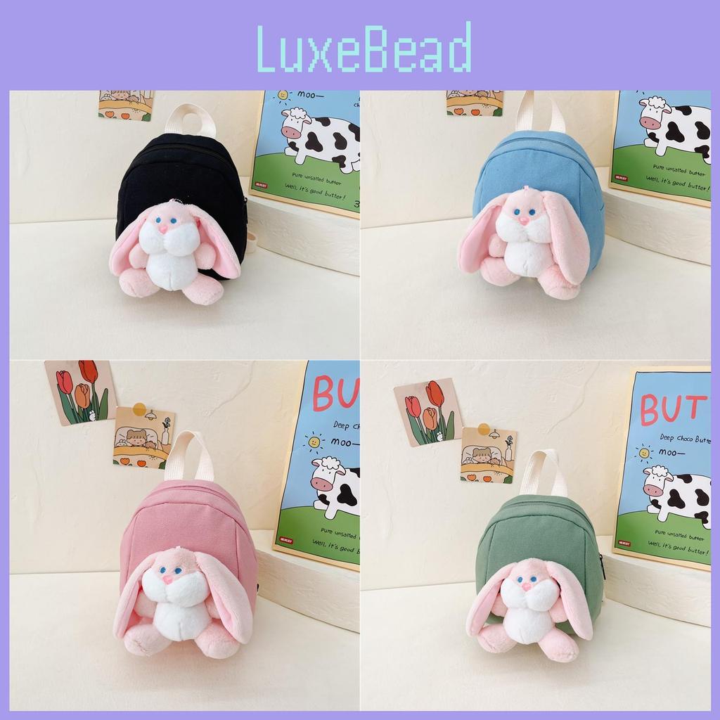 Cartoon Cute Plush Rabbit Doll Decoration Children Backpack Preschoolers For