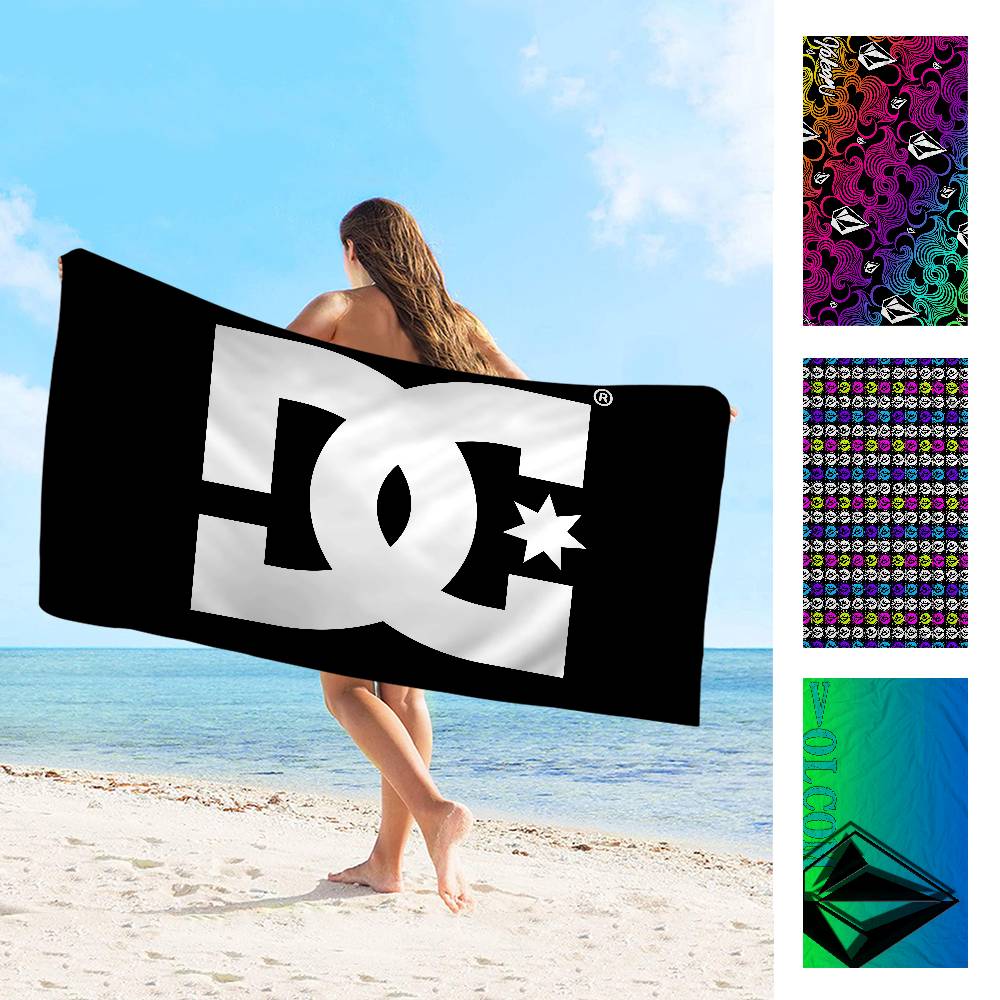 Jmg Household Supplies Girls Volcom Beach Towel Colorful Bath Towels For Microfiber Quick Dry Custom Sand Free Beach Yoga Spa Gym Pool