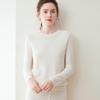 Lekasha Women's 100% Pure Cashmere 12-Gauge Knitted Round Neck Sweater