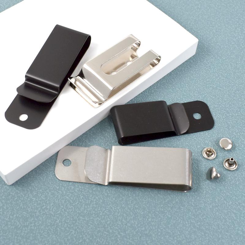 Meetee 2/5/10Pcs Metal Belt Clips Buckle Sheath Clip Clasp Wallet Key Hook Holster Waistband Belts Loop DIY Hardware Accessories