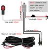 12V 1.6M/2.2M Motorcycle Wiring Relay Harness Switch For LED Spotlight Fog Light With Fuse Electric On Off Switch Cable 2 Wires
