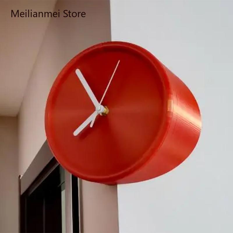 Corner Clocks Creative Wall Clocks Minimalism Clock Watch Design Living Room Clock Modern Home Aesthetic Decoration Accessories
