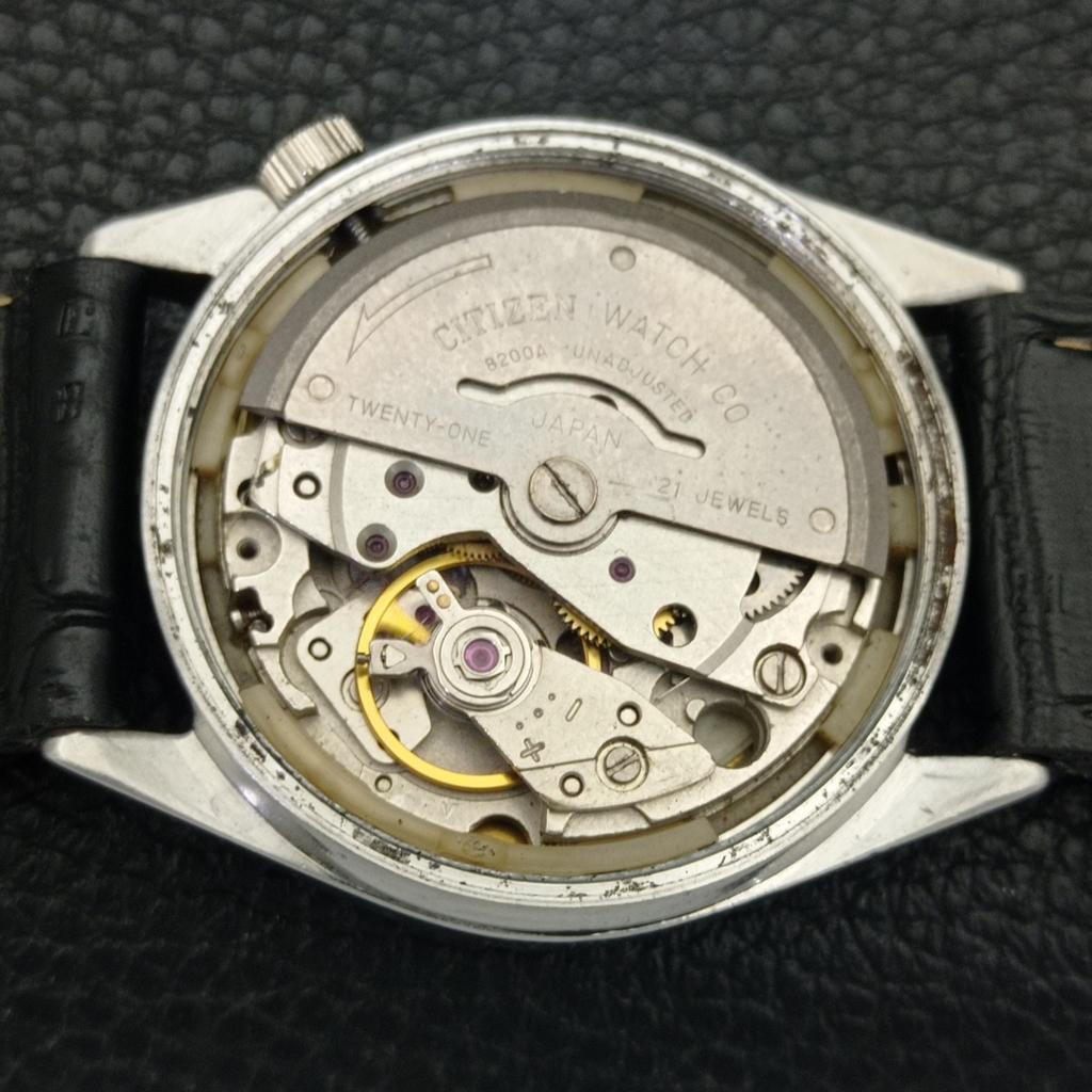 AUTOMATIC VINTAGE CITIZEN 8200 JAPAN MENS ORIGINAL DIAL WATCH A702160-5 R208-a702160