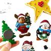3D Nordic Santa & Reindeer Christmas Refrigerator Magnets