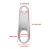 Biqing 2pcs Motorcycle Turn Signal Stay, Motorcycle Turn Signal Stay, Base Bike Turn Signal Bracket, Easy Installation, Silver