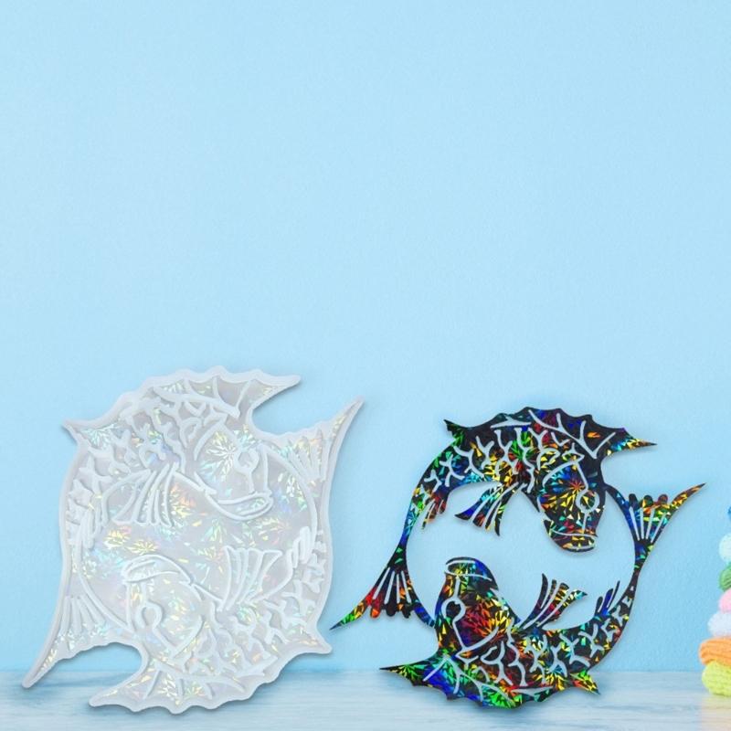 Creative Double Fish Wall Hangings Mould Epoxy Resin Mold for Unique Wall Embellishments Stylish Home Decoration Molds