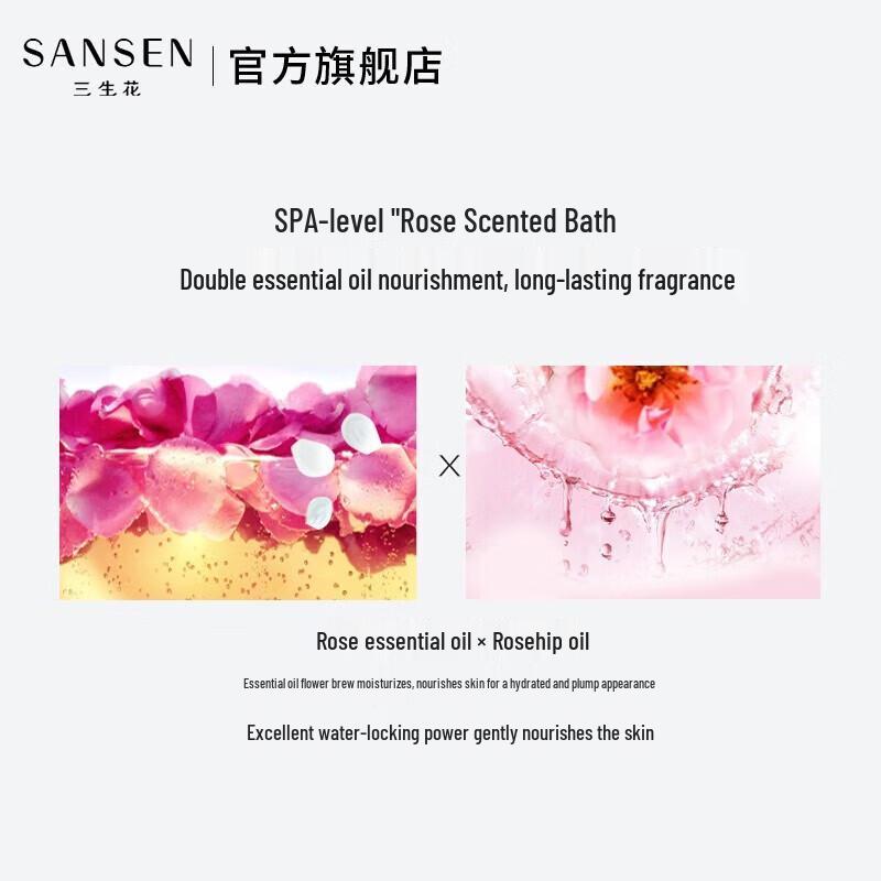 Sanshenghua Smooth Shampoo & Rose Shower Gel Set