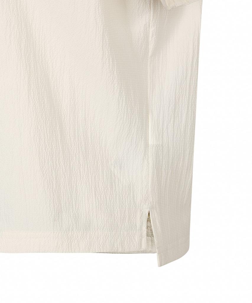 DISCOVERY EXPEDITION Women'S Seersucker Woven Polo Shirt (Ivory)
