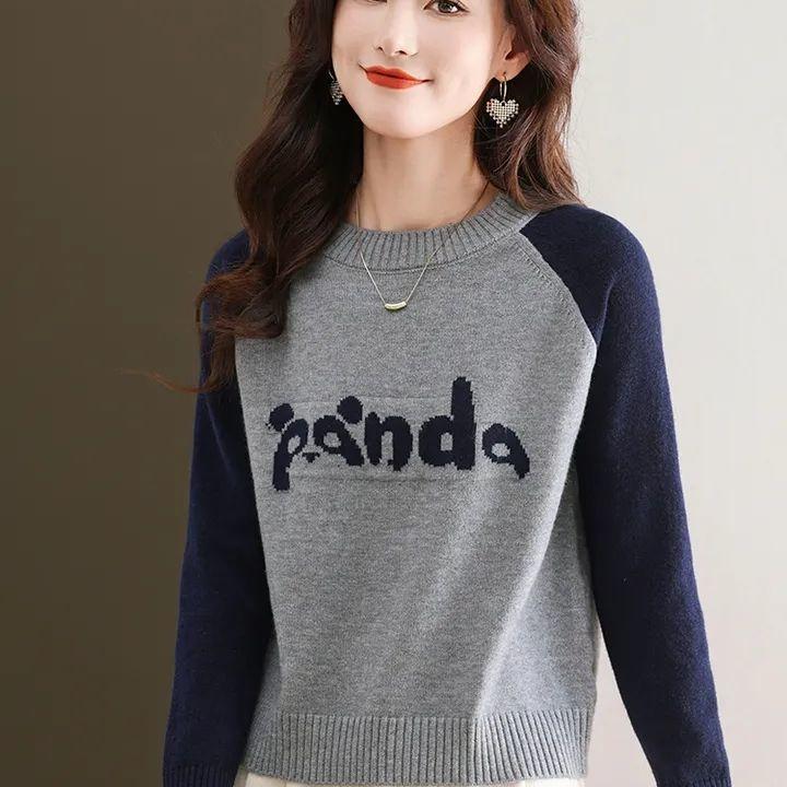 Sweater for Women Autumn Winter  Pullover Warm Knitted Stretchy Long Sleeve Oversize Jumper Tops