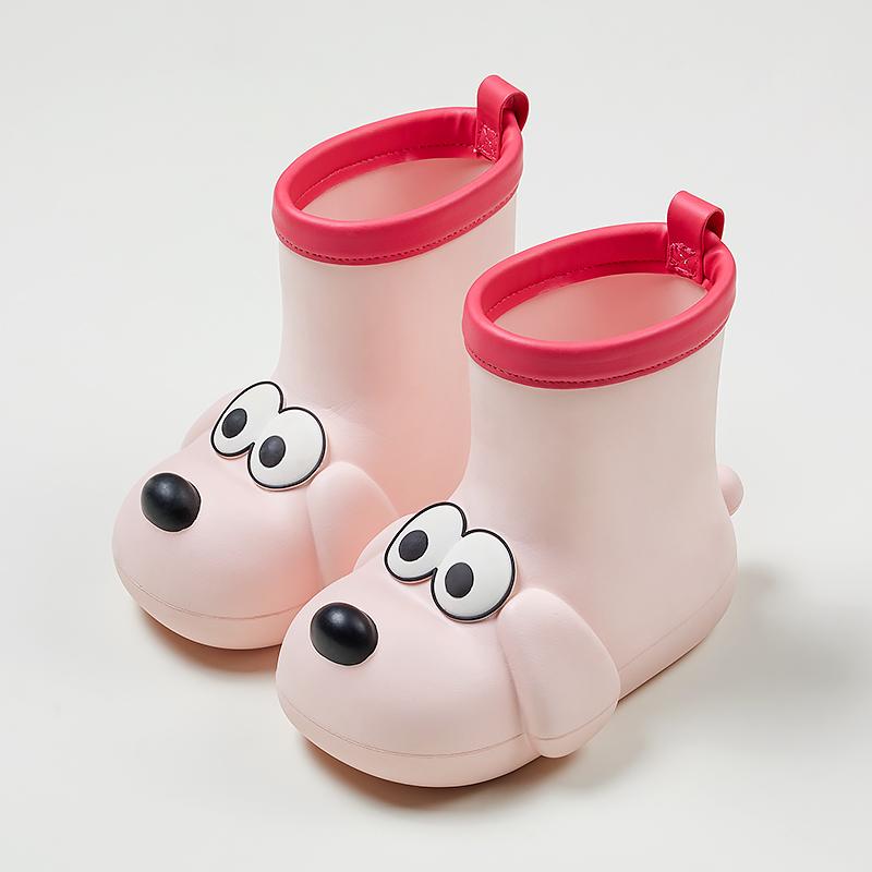 

Puppy Rain Shoes Boy Children Rain Boots Boy Non-slip Toddler Baby Water Shoes Female Model Overshoes Girls Waterproof Rubber 15cm розовый
