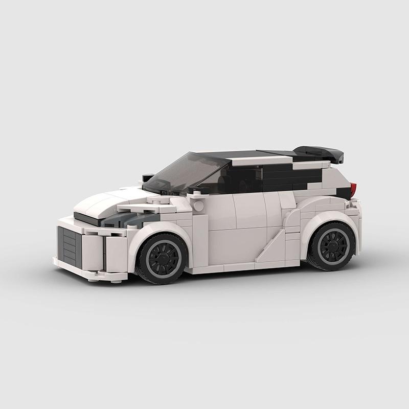 MOC Car City Speed Vehicle Super Car Rally Building Blocks Bricks Set Ornament Diy Consturction Toys For Kids Adults