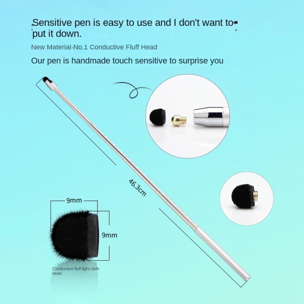 Nerezová ocelová výuková tyčinka, zatahovací ruční prezentační pero, nové výukové nástroje s dotykovou obrazovkou