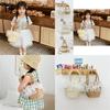 Fashionable Baby Summer Beach Bag Charming Woven Handheld Tote For Girls