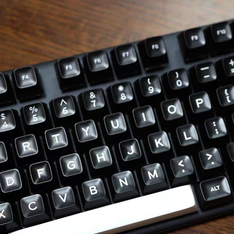173 Keys WOB SA Profile Minimalist Style Key caps Double Shot ABS Keycaps for Cherry Gateron MX Switches Mechanical Keyboard