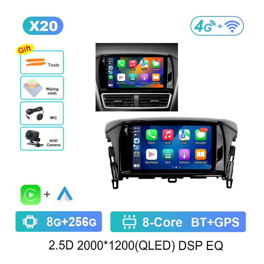 Bluetooth WiFi Navi GPS for Mitsubishi ECLIPSE CROSS 2018 2019 Android 14 Car Video Multimedia Player Split Screen Cooling Fan