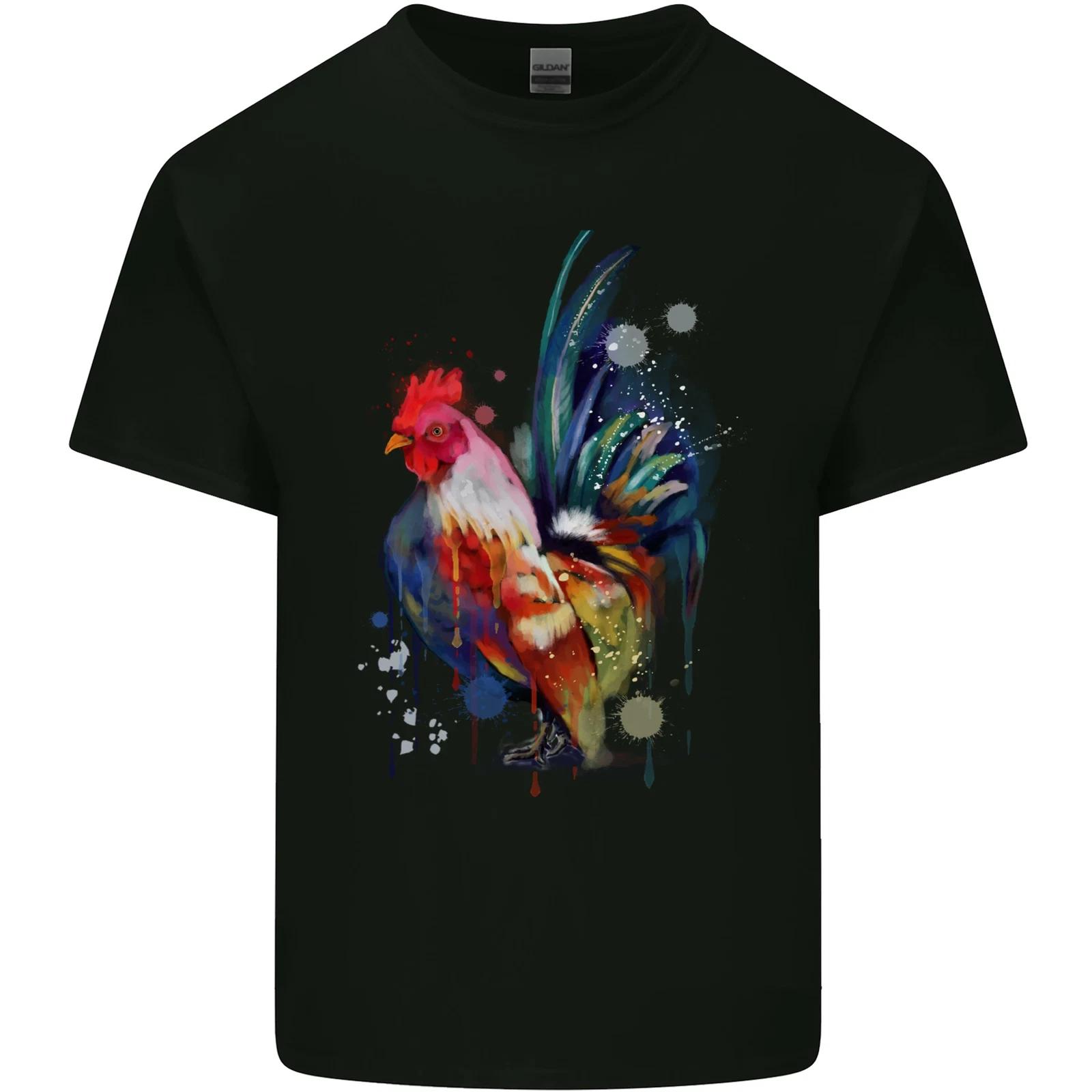 A Chicken Watercolour Kids T-Shirt Childrens 3XL