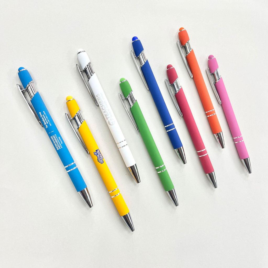 Aluminum Spray Paint Ballpoint Pen with Capacitive Touch and Logo Printing
