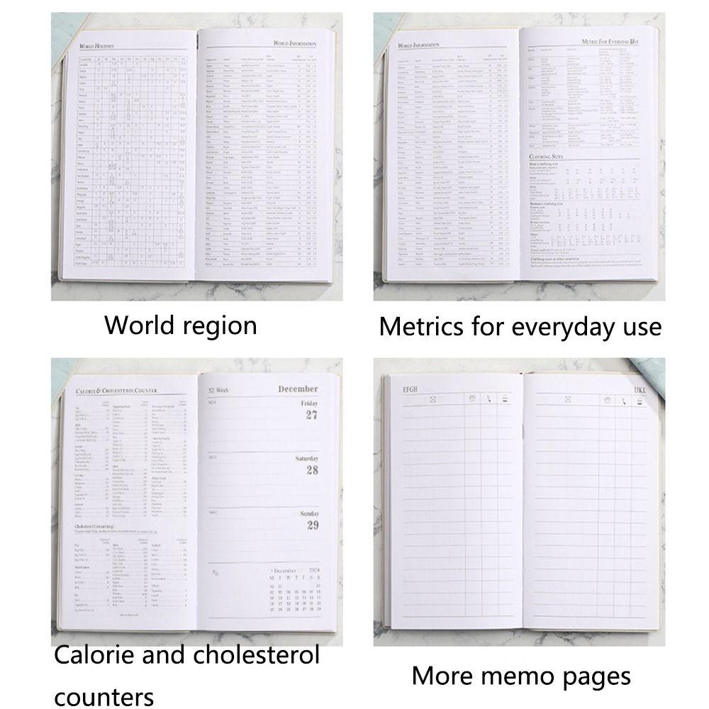 Wear-resistant 2025 Daily Planner Thick Paper Personal Journal Premium Lined Notebook  Work