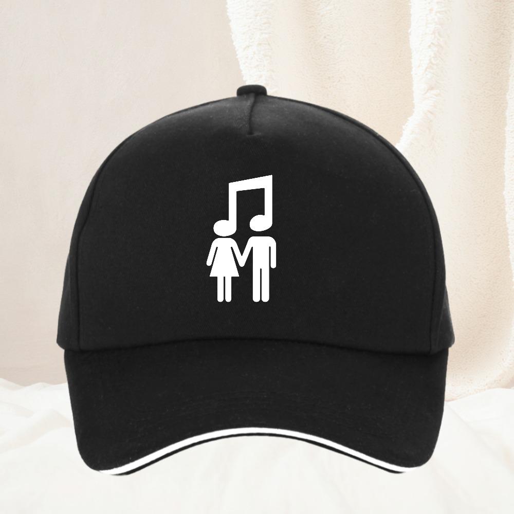 Musical Symbol Printing Baseball Caps Unisex Outdoor Adjustable Hat Casual Sunscreen Golf Caps