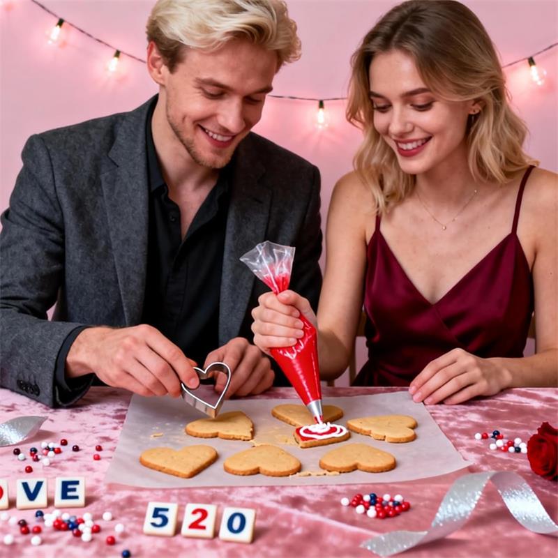 5Pcs Heart Shaped Heart Shaped Cookie Cutters Biscuit Cutters Pastry Making Mould