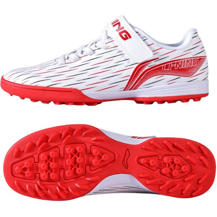 Li Ning Kids Speed Shadow TF Comfortable Kids Football Shoes Kids Football Shoes Red YKGU026-7