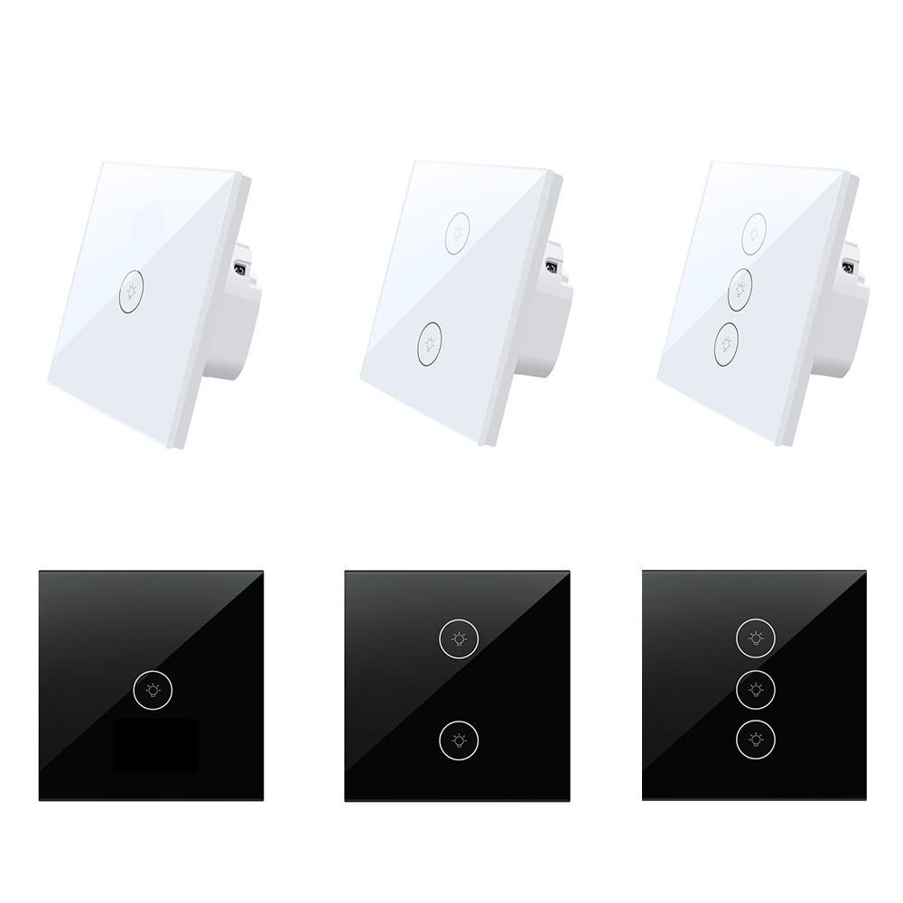 Tuya Zigbee Touch Wall Switch: 1/2/3 Gang Alexa Voice Control & Remote Timing
