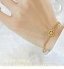 18K Gold Smiley Face Bracelet - European & American Design, Titanium Steel, Simple & Versatile (E141)
