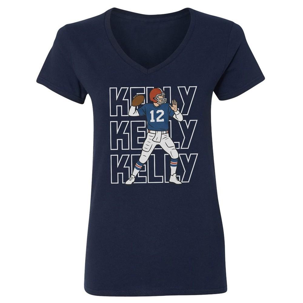 

Jim Kelly Inspired Ball Tribute - Buffalo Fans Ladies V-Neck Tshirt Unisex T-Shirt S