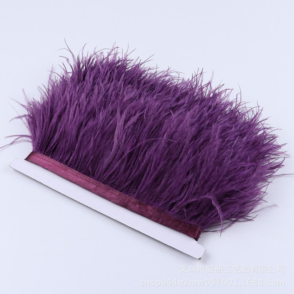 8-10Cm Ostrich Hair Cloth Edge Various Colors Optional Feather Lace Clothing Earrings Diy Decoration