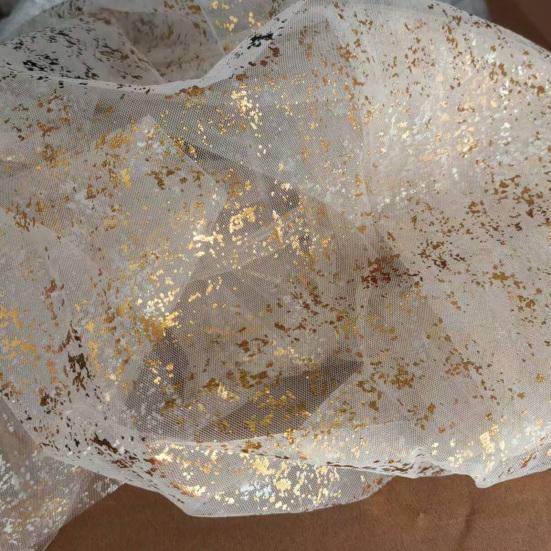 Gauze Table Runners Sheer Chiffon Tulle Cheesecloth with Glitter Metallic Foil for Wedding Birthday Party Anniversary Dining Table Decor