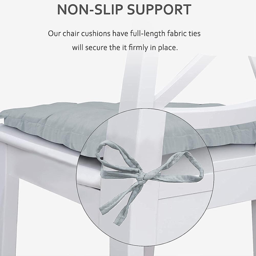 Chair Cushion Home Office Seat Cushion with Ties Thickened Car Cushion for Indoor Outdoor