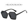 Men Women Oversized Sun Glasses Fashion Style Gradient Color Sunglasses Unisex Retro Square Frame Travel Goggle Shades Eyewear