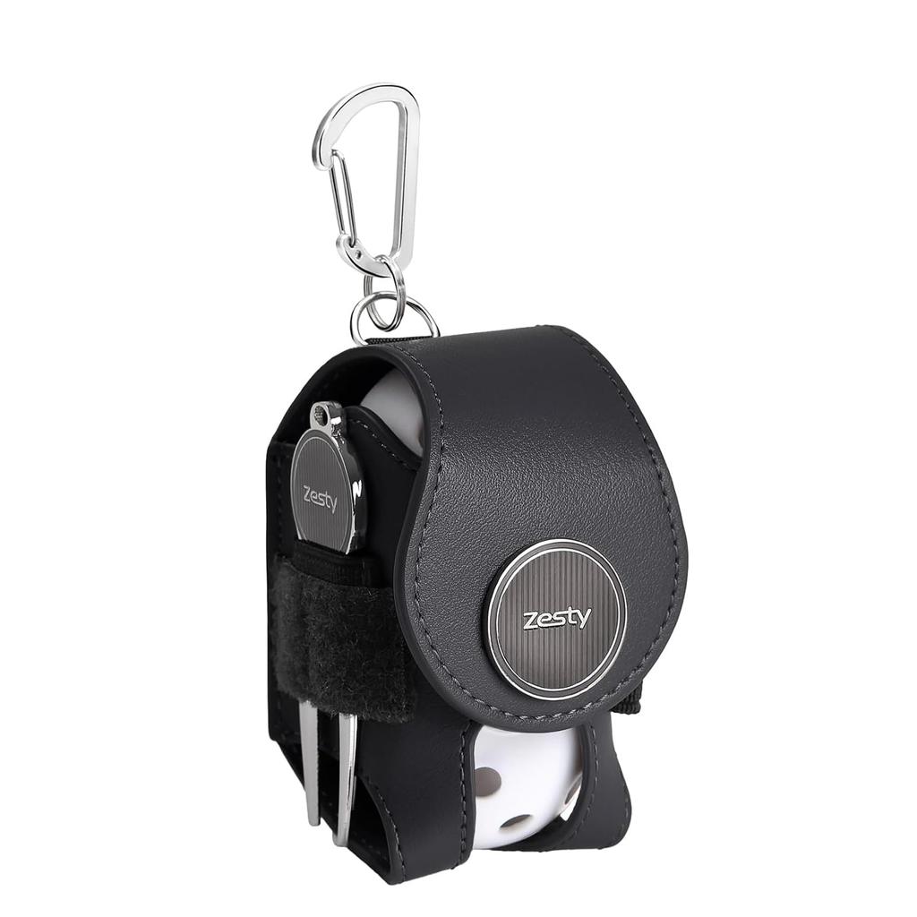 Zesty Golf Ball Case 2 Functional Pouch Players Green Fork Marker