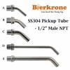 Craft Beer Keg Immersion Tube with 1/2'' NPT Male Thread Fitting