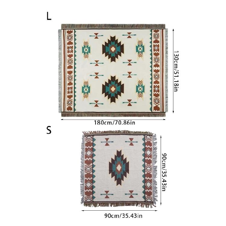 Ethnic Blanket Campings Picnics Mat Travel Rugs with Tassels Campings Equipment