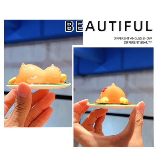 Roast Duck Decoration Color Changing Duck Temperature Sensitive Duck Figurine with UV Sensitivity for Desk
