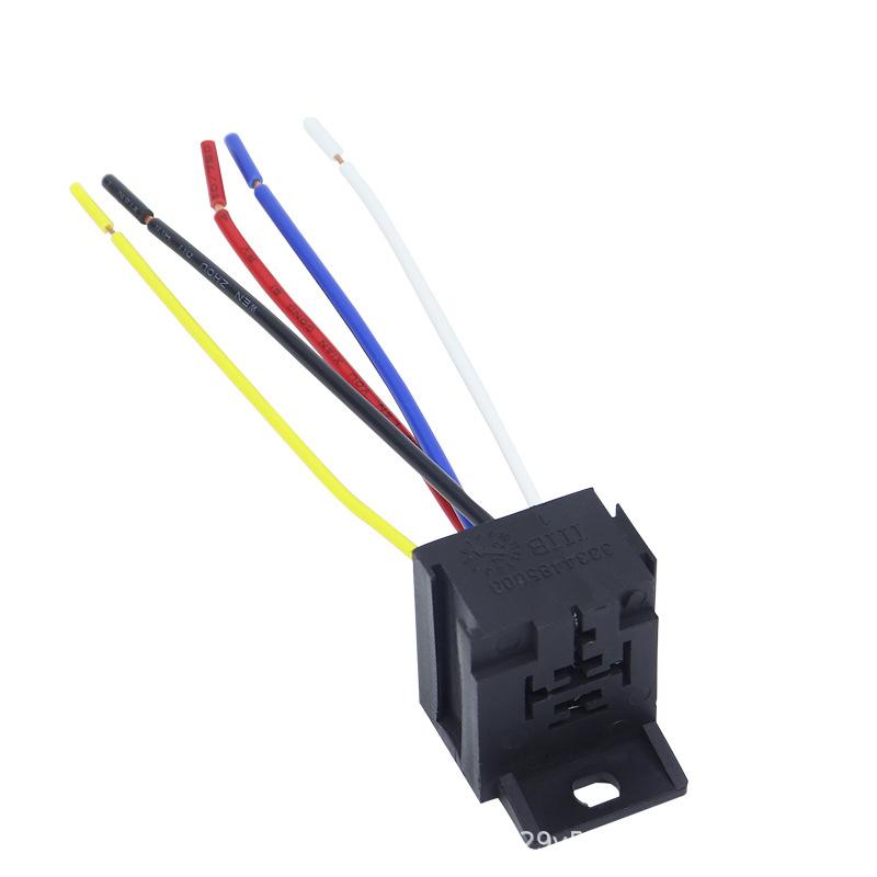 40A 80A 4 5 Pin Automotive Relay Socket Harness Connector  Relay Base Seat for 12V 24V 4Pin 5Pin Auto Relay