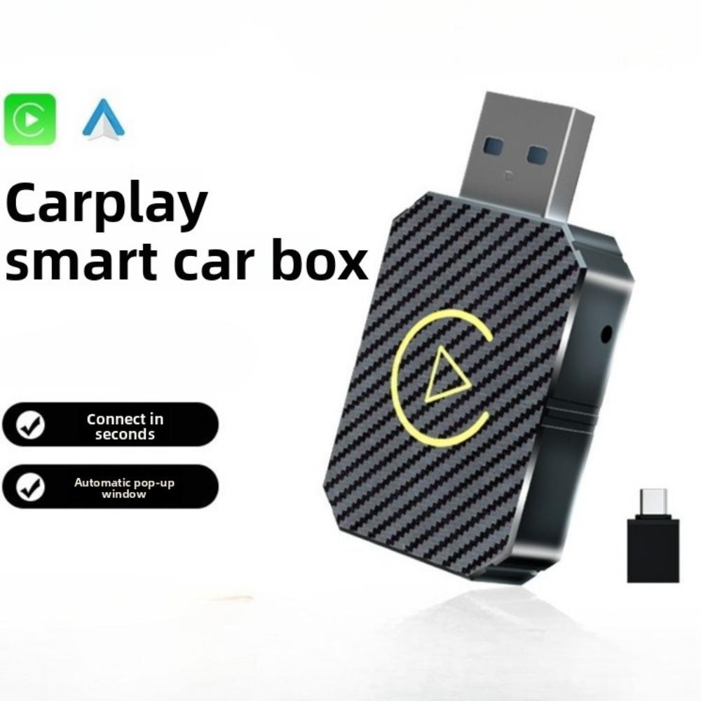 Wireless CarPlay Adapter Box Convert Wired to Wireless CarPlay Android Auto for iPhone Car Stereo