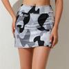 Women's Fashion Camouflage Print Athletic Skort with Pockets Running Tennis Golf Gym Sports Workout Skirt