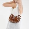 Crossbody Bag Rivets PU Underarm Bag Small Pack Shoulder Bag Portable Punk Style Handbags  Girls