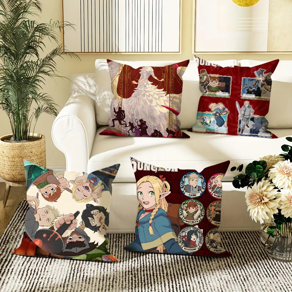 Bilibili Anime Delicious in Dungeon P Pillow Case Cover Square Sofa with for pattern comfortable cushionsuitable of room