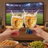 Copo de Cerveja Troféu de Futebol Capacidade 400ml Caneca Troféu Alta Transparente