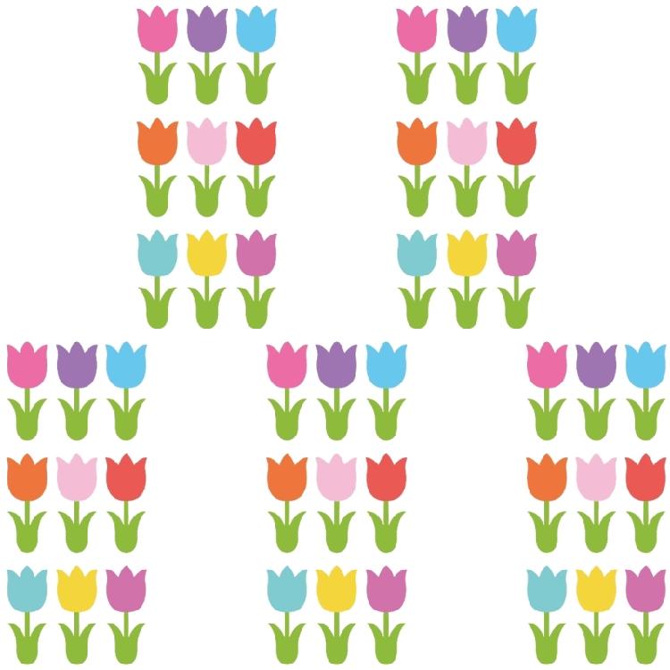 

Tulips Patterned Paper Art Collection 45 Pieces Seasonal Decorative Cutouts for Craft Enthusiasts 1